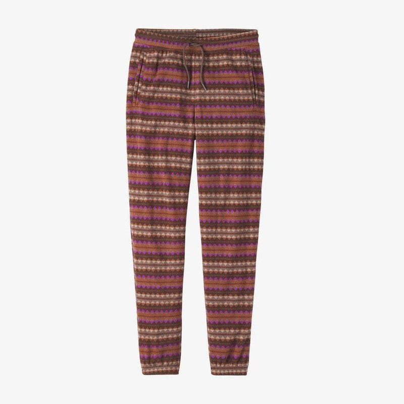 Load image into Gallery viewer, Diamond Stripe: Sisu Brown / XS Patagonia Micro D Fleece Joggers - Women&#39;s PATAGONIA INC
