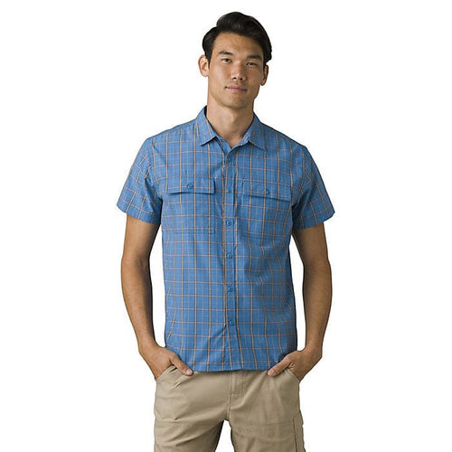 BLUE H2O / MED Prana Kirkwood Short Sleeve Shirt - Men's Prana