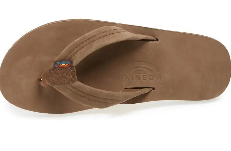 Load image into Gallery viewer, Rainbow Men&#39;s Wide Strap Single Sole Leather Sandals RAINBOW SANDALS, INC.
