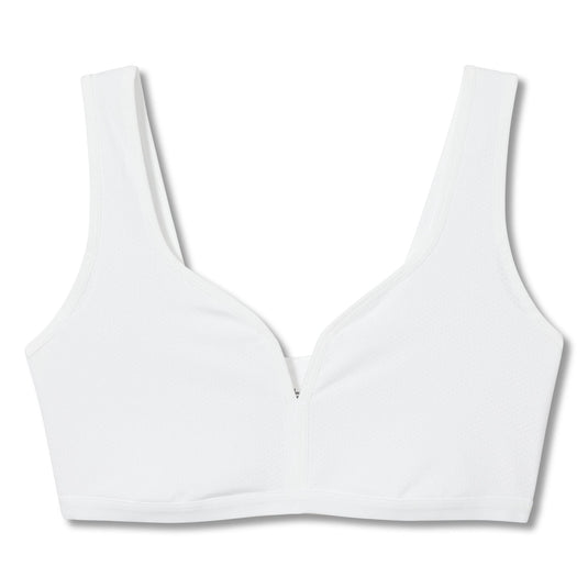 White plain sports bra
