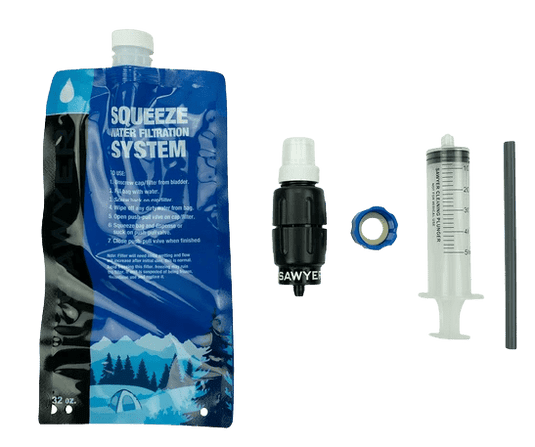 Squeeze Water Filtration System Water Purification Kit Survival