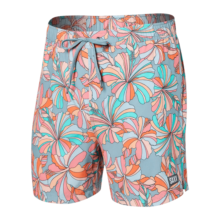 Load image into Gallery viewer, Flower Pop- Multi / SM Saxx Oh Buoy Stretch Volley 5&quot; Swim Shorts - Men&#39;s SAXX
