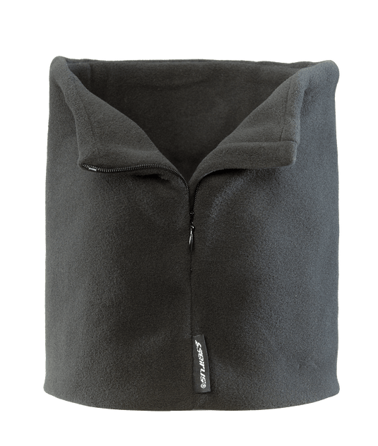 Black Seirus Innovative Zip-Up Micro Fleece Neck Warmer SEIRUS INNOVATIVE ACC