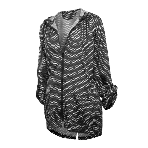 Diamond Dot / MED Shed Hi-Lo Packable Rain Jacket ShedRain