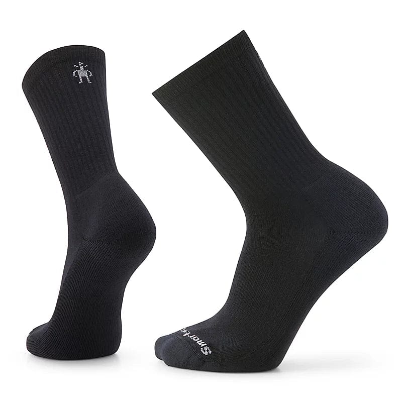Load image into Gallery viewer, Black / MED Smartwool Everyday Solid Rib Light Cushion Crew Socks - Men&#39;s SMARTWOOL CORP
