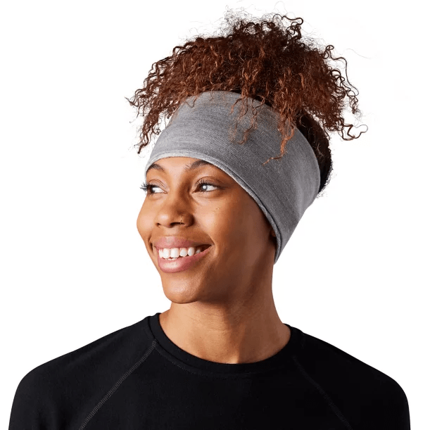 Load image into Gallery viewer, Light Gray Mountain Fairisle Smartwool Merino 250 Reversible Pattern Headband SMARTWOOL CORP
