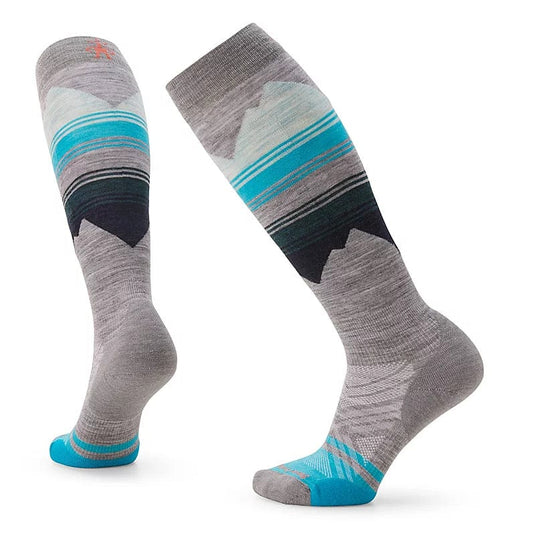 Light Gray / SM Smartwool Ski Targeted Cushion Pattern Over the Calf - Women's SMARTWOOL CORP