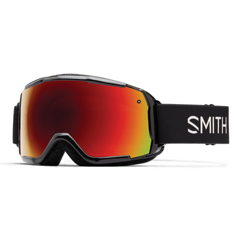 Black + Red Sol-X Mirror Lens / Medium Smith Optics Grom Goggles - Youth SMITH SPORT OPTICS