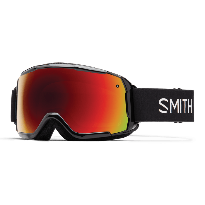 Load image into Gallery viewer, Black + Red Sol-X Mirror Lens / Medium Smith Optics Grom Goggles - Youth SMITH SPORT OPTICS
