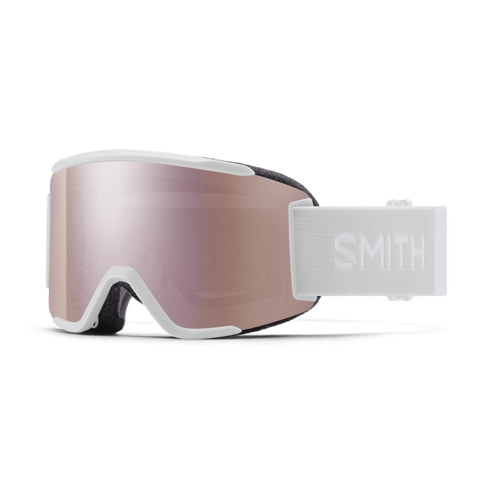 Load image into Gallery viewer, White Vapor with ChromaPop Everyday Rose Gold Mirror Lens / Small Fit Smith Optics Squad S Goggles - Men&#39;s SMITH SPORT OPTICS
