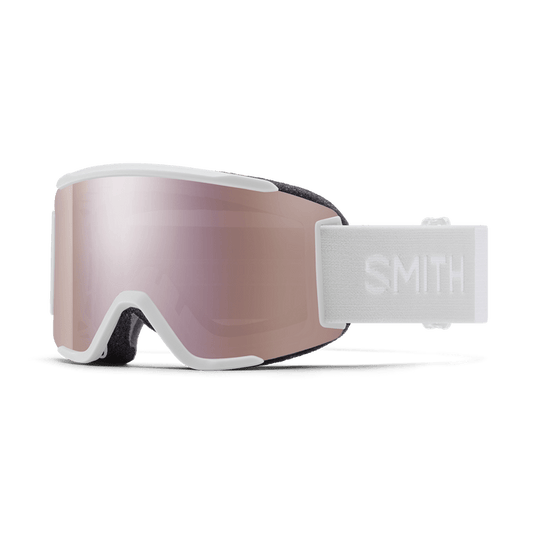 White Vapor with ChromaPop Everyday Rose Gold Mirror Lens / Small Fit Smith Optics Squad S Goggles - Men's SMITH SPORT OPTICS