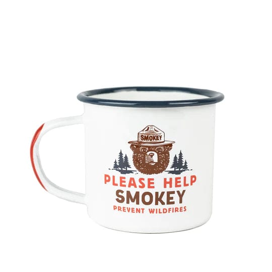 Load image into Gallery viewer, Smokey Bear Enamel Mug The Landmark Project
