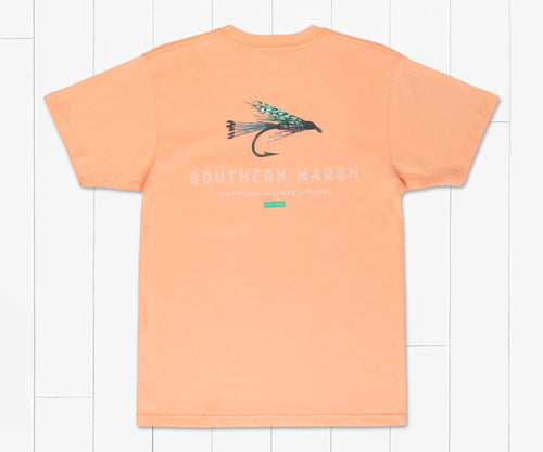 Peach / Y-S Southern Marsh Fly Out Lines Tee - Kids' Southern Marsh