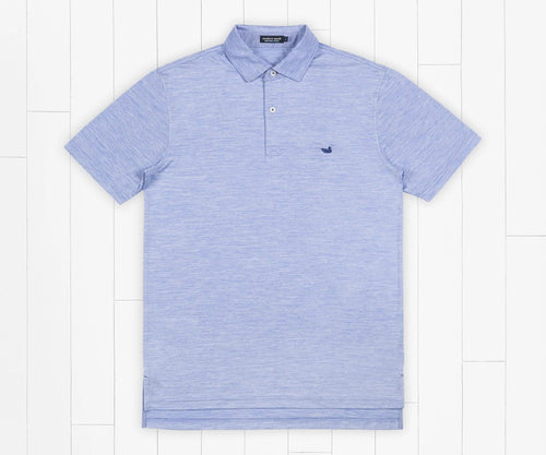 French Blue and White / SM Southern Marsh Havana Performance Polo - Men's Southern Marsh