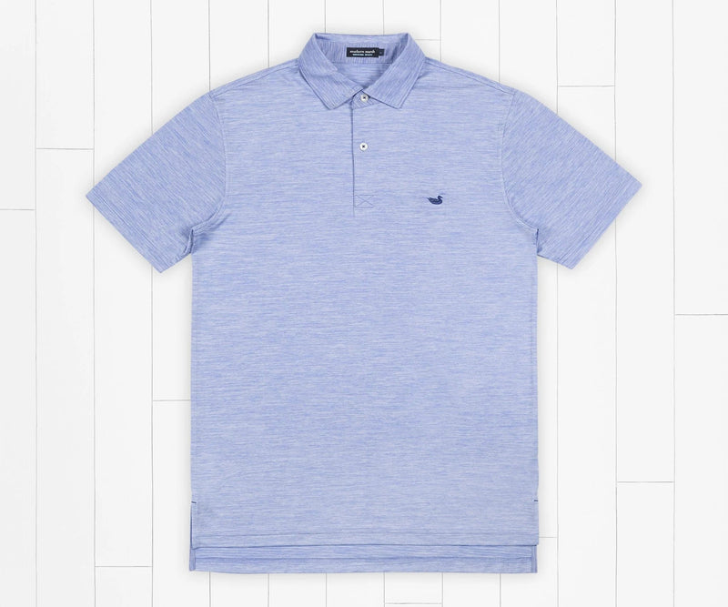 Load image into Gallery viewer, French Blue and White / SM Southern Marsh Havana Performance Polo - Men&#39;s Southern Marsh
