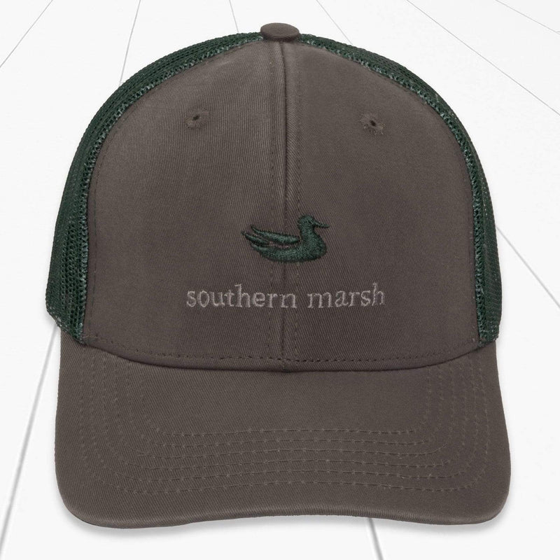 Load image into Gallery viewer, Midnight Gray Southern Marsh Trucker Hat Classic Southern Marsh
