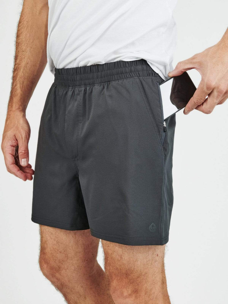 Load image into Gallery viewer, Tasc Men&#39;s Recess 5&quot; Tech Shorts in Dark Alloy Tasc
