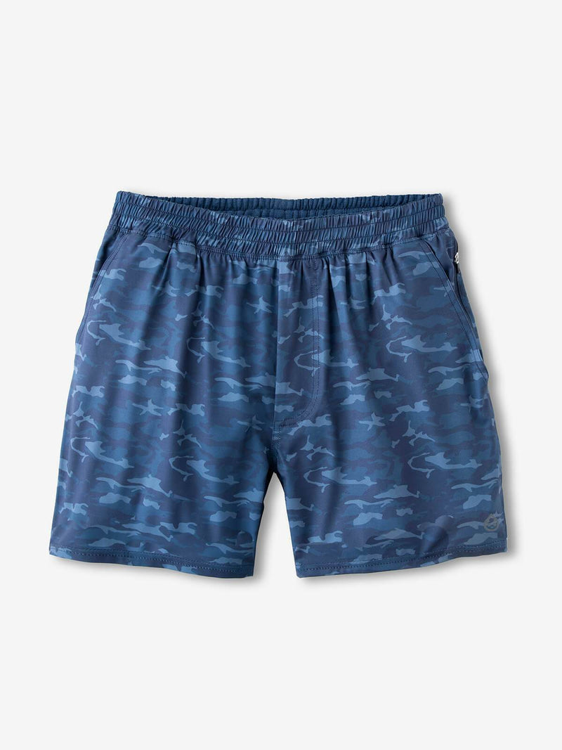 Load image into Gallery viewer, Navy Camo / MED Tasc Men&#39;s Recess 5&quot; Tech Shorts in Navy Camo Tasc
