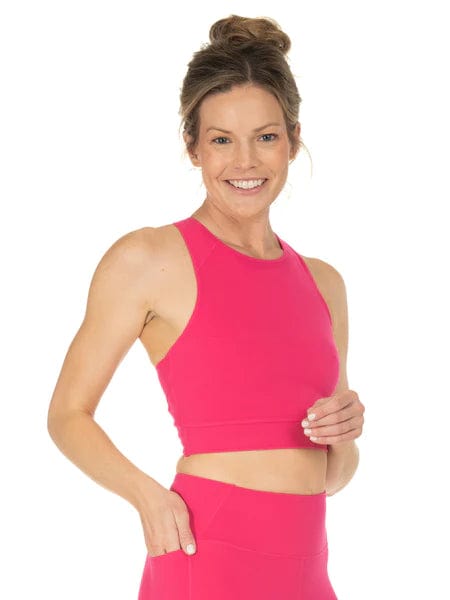 Load image into Gallery viewer, Ultra Pink / SM Tasc Sculptive Crop Tank - Women&#39;s Tasc
