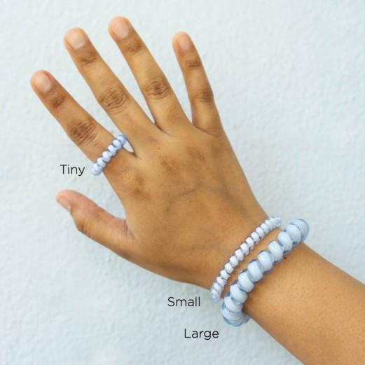 Load image into Gallery viewer, Washed Denim / LRG Teleties Large Hair Tie™ in Washed Denim TELETIES
