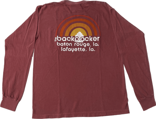 Brick / SM The Backpacker Comfort Colors Long Sleeve DREAM SILK SCREENS