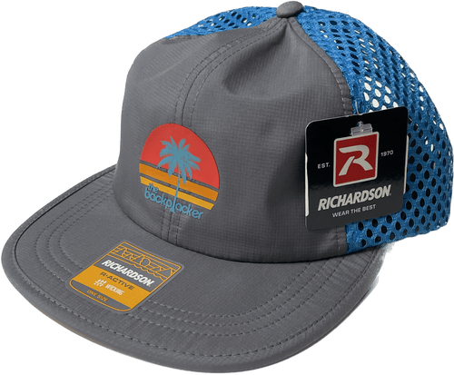 Charcoal / Cyan The Backpacker Palm Rogue Hat RICHARDSON