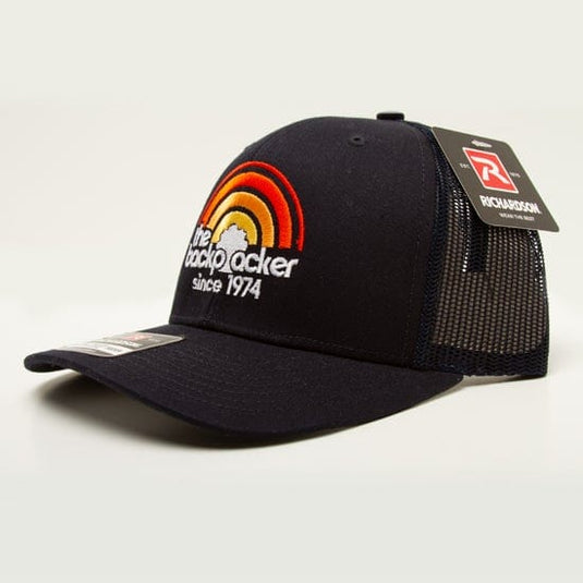 Navy / One Size The Backpacker Sunset Logo Mesh Back Hat in Navy RICHARDSON