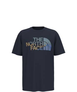 The North Face Navy/Hero Blue/Arrowwood Yellow / Youth SM The North Face Boys' Short Sleeve Graphic T-Shirt The North Face