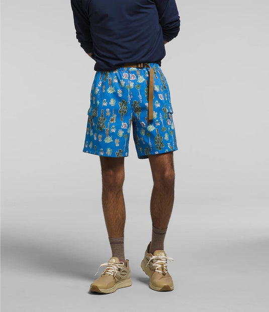 Super Sonic Blue Cactus Print / SM The North Face Class V Belted Shorts - Men's The North Face