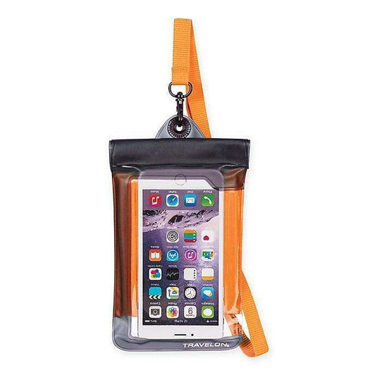 Orange Travelon Waterproof Smart Phone/Digital Camera Pouch travelon