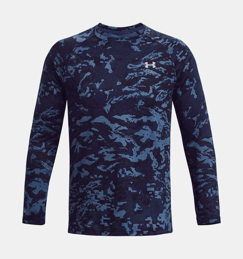 Load image into Gallery viewer, Academy/Mod Gray / LRG Under Armour Base 3.0 Printed Crew - Men&#39;s Under Armour
