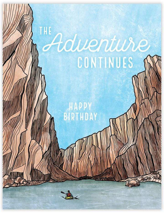 Waterknot "Adventure Continues" Birthday Card Waterknot