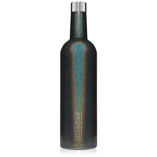 Glitter Charcoal WINESULATOR™ 25OZ WINE CANTEEN | GLITTER CHARCOAL Brumate