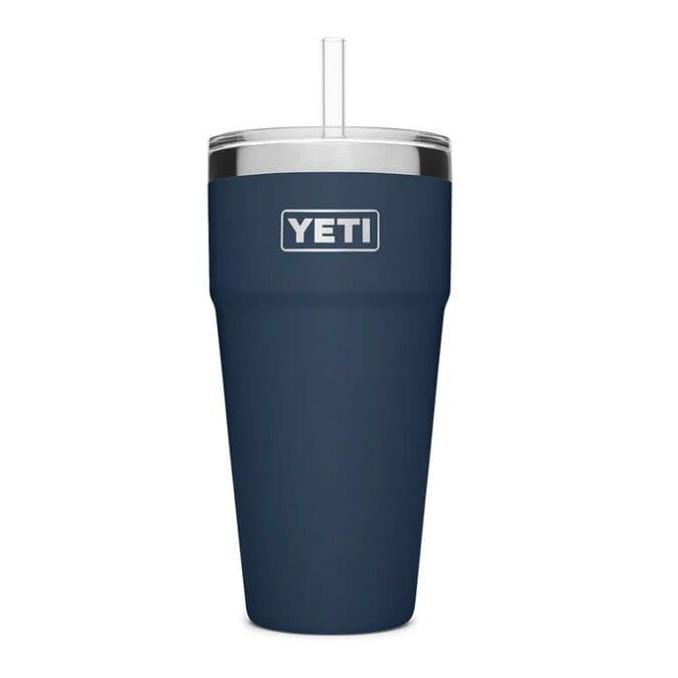 Load image into Gallery viewer, Navy Yeti Rambler 26 Oz Straw Cup Yeti Coolers
