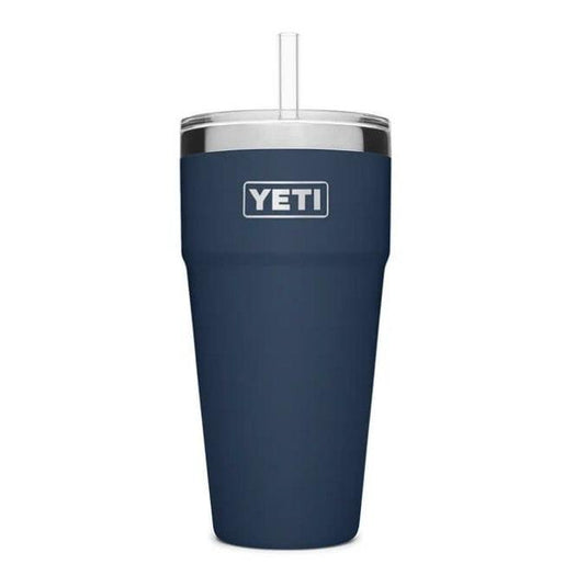 Navy Yeti Rambler 26 Oz Straw Cup Yeti Coolers