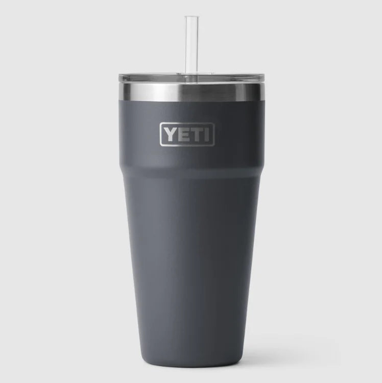 Load image into Gallery viewer, Charcoal Yeti Rambler 26 Oz Straw Cup Yeti Coolers
