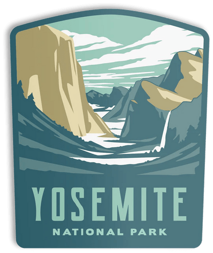 Yosemite National Park Sticker The Landmark Project