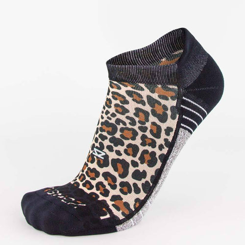 Beige / SM Zensah Women's Leopard No Show Running Socks Zensah